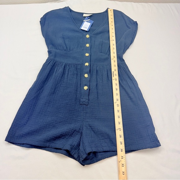 Universal Thread Slate Blue Romper - Picture 6 of 9